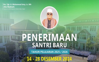 PESANTREN MODERN BABUN NAJAH KEMBALI MENERIMA SANTRI BARU TA: 2025-2026